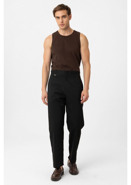 Siyah Straight Fit Erkek Pantolon fiyatları