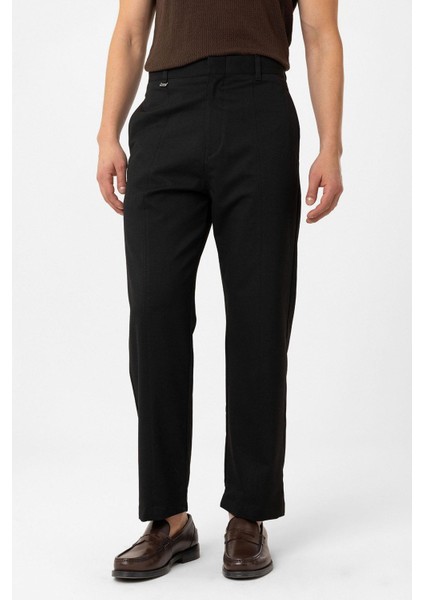 Siyah Straight Fit Erkek Pantolon modelleri
