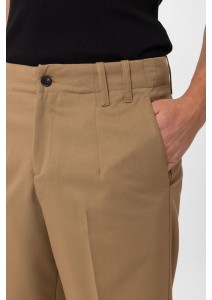 Camel Yüksek Bel Straight Fit Erkek Pantolon fırsatları