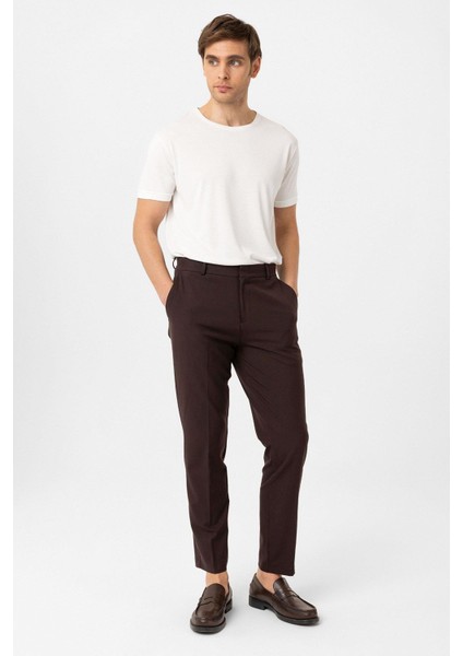 Kahve Slim Fit Comfort Erkek Pantolon fiyatları