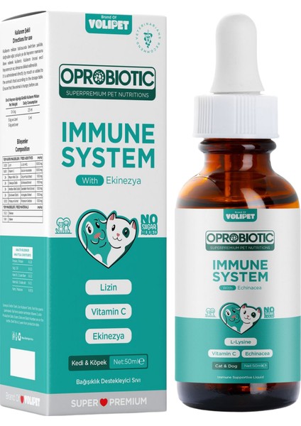Kedi ve Köpekler Için Immune System Damla 50ML (Kedi Köpek )