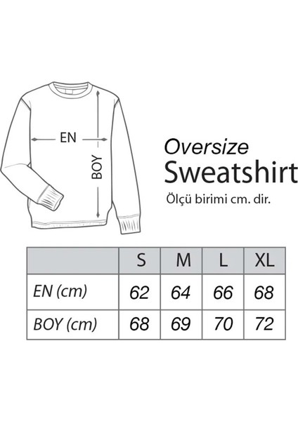 Şehrin En Havalı Ikilisi! Oversize Sweatshirt Kırmızı