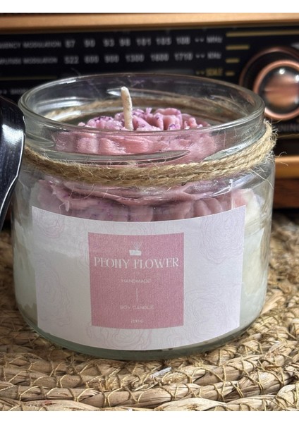 Cam Kavanozda Simli Lavanta Kokulu Mum - Doğal Soya Wax - 200 gr fırsatları