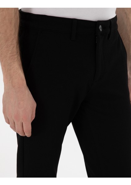 Erkek Siyah Slim Fit Kanvas Pantolon 50311631-VR046 indirimleri
