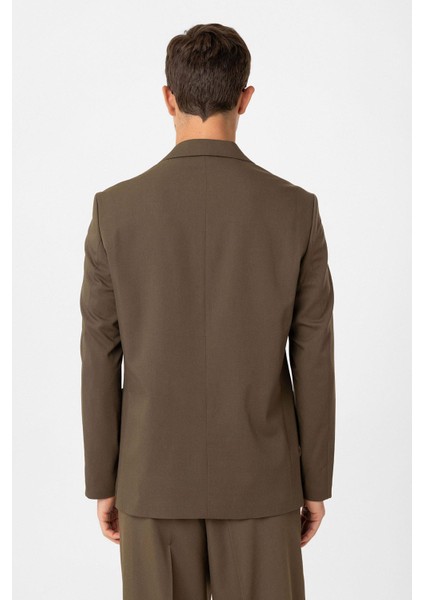 Haki Relax Fit Kruvaze Kapama Erkek Teknik Blazer Ceket indirimleri