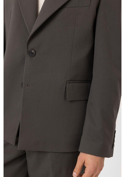 Haki Relax Fit Erkek Blazer Ceket indirimleri