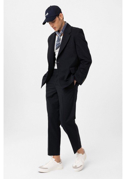 Lacivert Relax Fit Erkek Blazer Ceket fırsatları