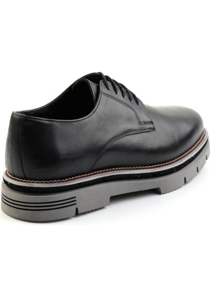 Siyah Antik Deri Erkek Casual Ayakkabı E01757712541 fırsatları