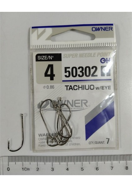 50302 Tachiuo W/ Eye Nickel Iğne No : 2