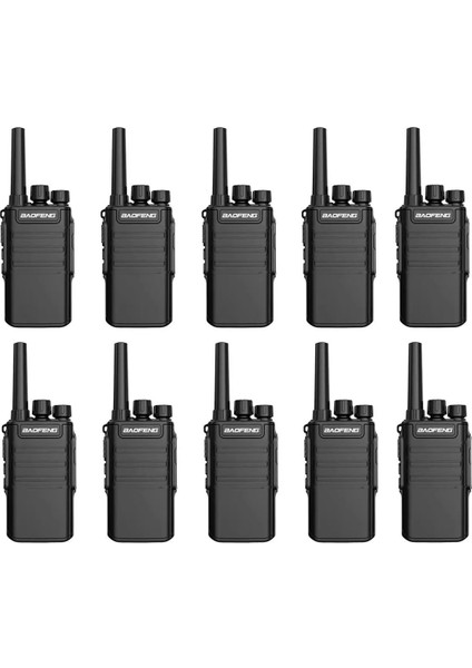 10 Lu Set Bf-V8 Mini Kolay Taşıma Telsizi