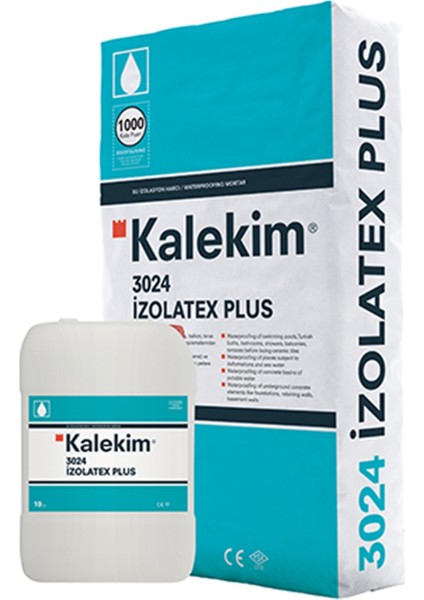 Gri 20 kg + 10 Litre Izolatex Plus Çift Bileşenli Su Yalıtım Harcı (690000013)