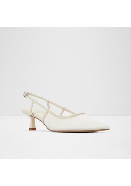 Maxına Ayakkabı Orta Boy Topuklu - Ekru fırsatları