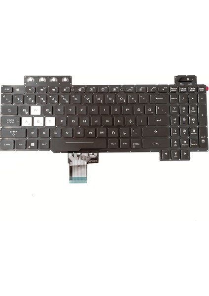 Asus Tuf Gaming FX505G, FX505GT Notebook Klavye Işıklı (Rgb)