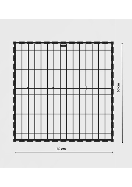 60 x 60cm Eko Çit Kafes Büyütme Ve Üst Kapama İçin Ekleme Paneli