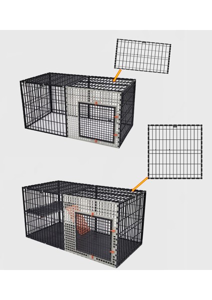60 x 60cm Eko Çit Kafes Büyütme Ve Üst Kapama İçin Ekleme Paneli