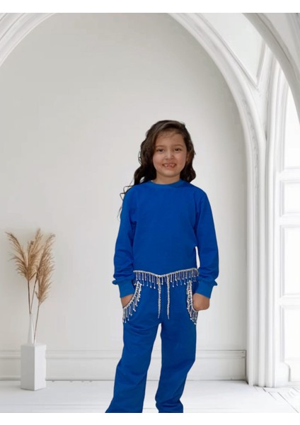 Boncuklu Ikili Kız Çoçuk Takım modelleri