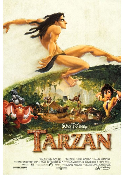 Tarzan (1999) 11 Afiş - Poster ( Folyo ) - Afiş - POSTER-6362 ( 50 cm x 70 cm )