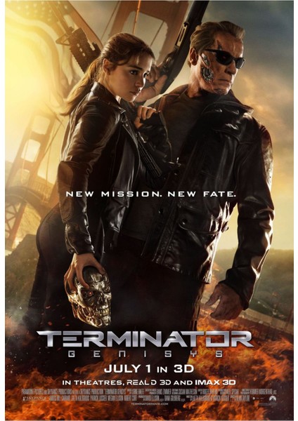 Terminator Genisys (2015) 1 Afiş - Poster ( Folyo ) - Afiş - POSTER-6442 ( 50 cm x 70 cm )
