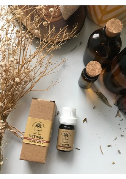 Saf ve Doğal Vetiver Uçucu Yağı (5 Ml)