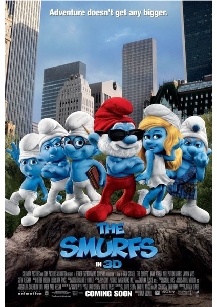 The Smurfs (2011) 8 Afiş - Poster ( Folyo ) - Afiş - POSTER-7880 ( 50 cm x 70 cm )