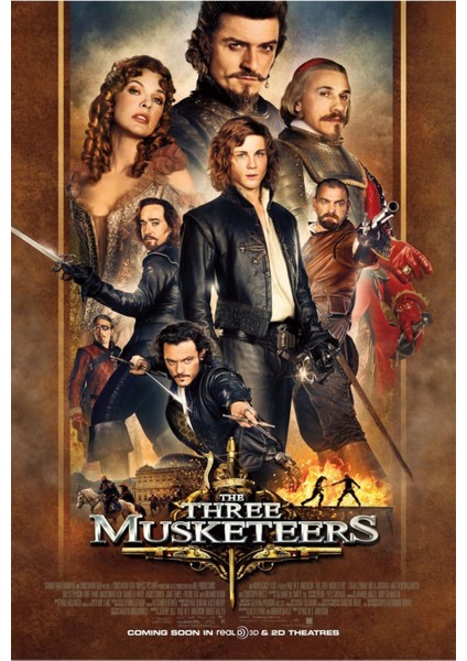 The Three Musketeers (2011) 3 Afiş - Poster ( Folyo ) - Afiş - POSTER-8003 ( 50 cm x 70 cm )