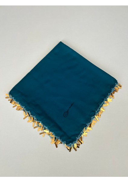 El Emeği Pul Oyası Yazma Tülbent Yemeni El Işi 100X100 cm