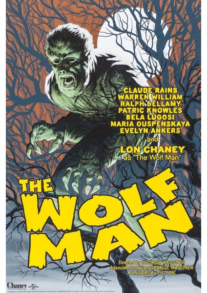 The Wolf Man (1941) 1 Afiş - Poster ( Folyo ) - Afiş - POSTER-8089 ( 50 cm x 70 cm )