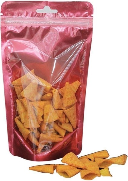 Pembe Şeffaf Metalize Kilitli Doypack 500 - 13X22.5CM fiyatları