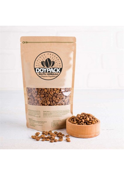 Kraft Pencereli Kilitli Doypack 50 - 8.5X14.5CM indirimleri