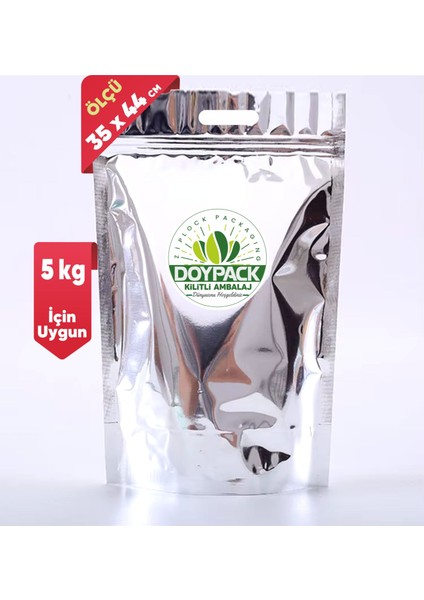Metalize Kilitli Ham Madde Torbası 100 - 35X44CM