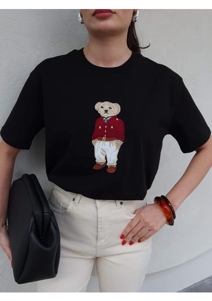 Teddy Işlemeli T Shirt fırsatları