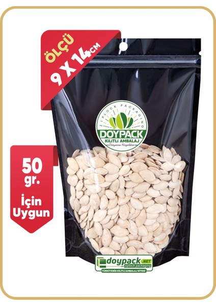 Siyah Şeffaf Metalize Doypack 250 - 9X14CM fiyatları