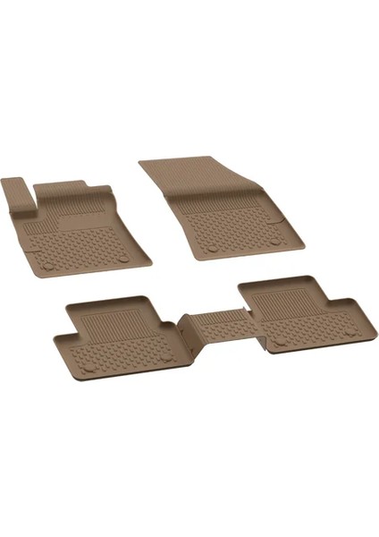 Toyota Camry 2017-2023 Uyumlu 4.5d Pro Premium Havuzlu Oto Paspas Bej Renk