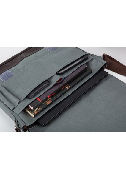 Unısex Kanvas Yatay Postacı Çantası Askılı Çanta Omuz Çanta Turkuaz fiyatları