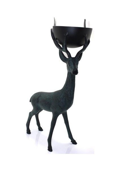 Metal Geyikli Kase 75 cm
