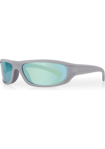 Bisiklet Güneş Gözlüğü Gri Mat Çerçeve Yeşil Aynalı 3007