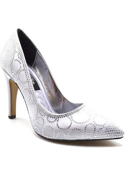 23110565Y Taşlı Saten Stiletto Kadın Abiye Ayakkabı fırsatları