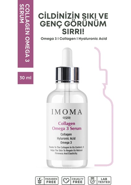IMOMA Gençleşme Taraftarı Kırışıklık Önleyici Niacinamide Vitamin B3 , Vitamin E , Avokado, Collagen Omega3