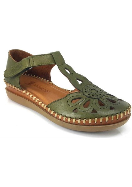 18793505 Yanı Açık Ortopedik Deri Kadın Ayakkabı