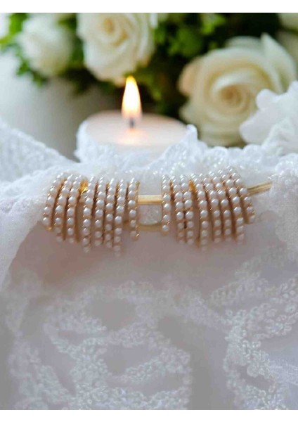 14K Gold İncili Özel Seri Vip Küpe