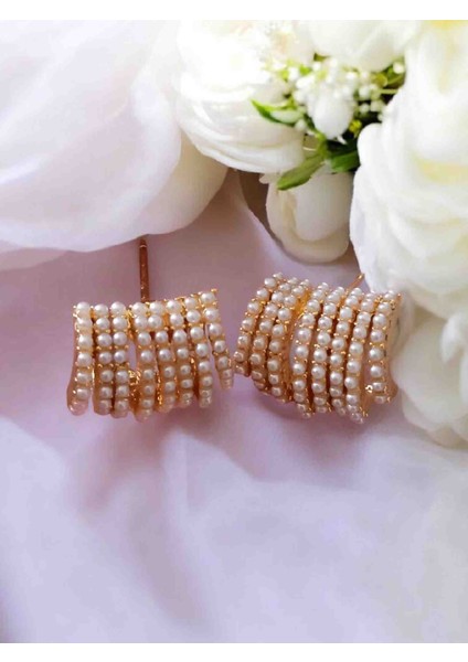 14K Gold İncili Özel Seri Vip Küpe indirimleri