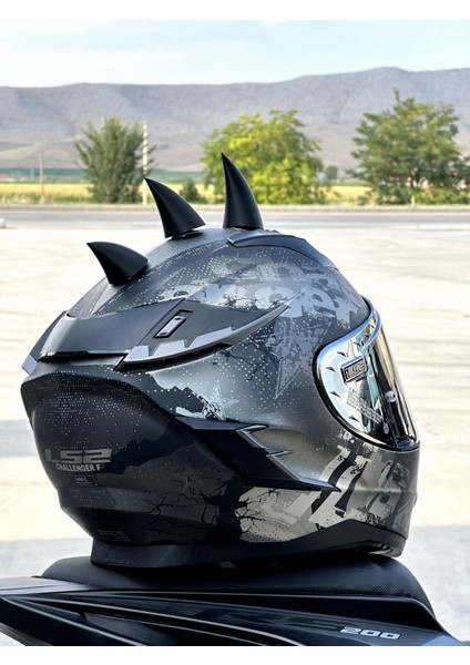 Motor & Motosiklet Kask Dış Aksesuar Üçlü Boynuz Set