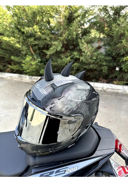 Motor & Motosiklet Kask Dış Aksesuar Üçlü Boynuz Set indirimleri