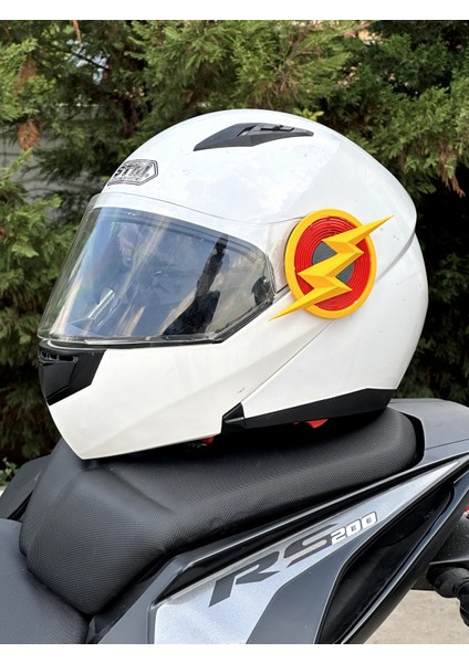 Motor & Motosiklet Kask Dış Aksesuar Flash Sembol
