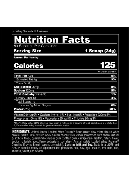 Isolate Loaded Whey Protein Tozu 1.81 Kg.