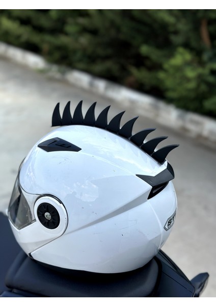 Motor & Motosiklet 3D Baskı Kask Dış Aksesuar Punk Stili