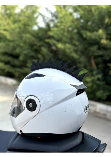 Motor & Motosiklet 3D Baskı Kask Dış Aksesuar Punk Stili fiyatları