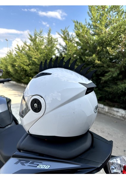 Motor & Motosiklet 3D Baskı Kask Dış Aksesuar Punk Stili modelleri