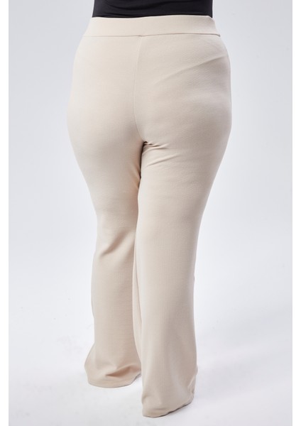 Ispanyol Paça Büyük Beden Esnek Kadın Pantolon fırsatları