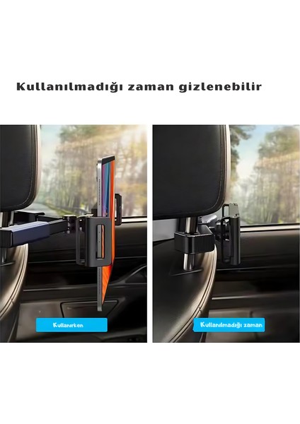 Araba Evrensel Kafalık Araç Arka Koltuk 360 Derece Dönebilen 12.9 inç Telefon ve Tablet Tutucu fırsatları